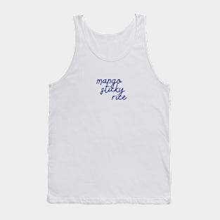 mango sticky rice - Thai blue - Flag color Tank Top